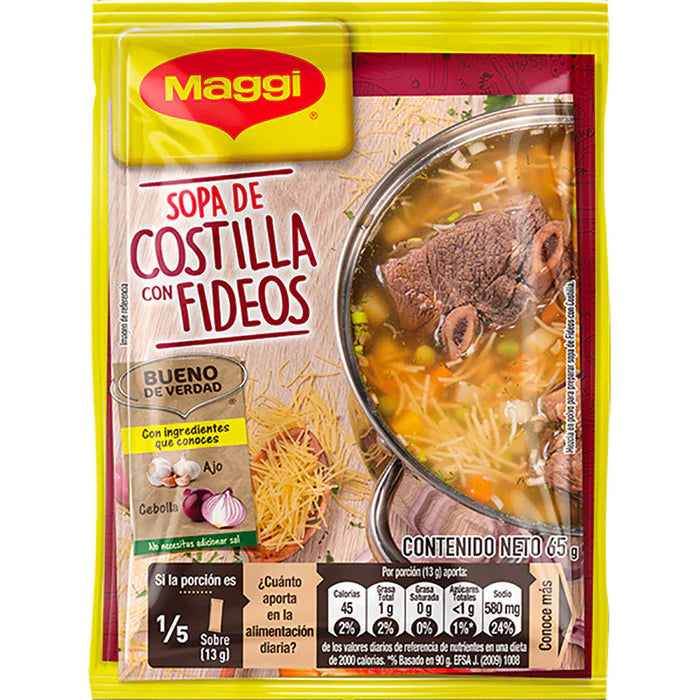 Maggi costilla and noodle